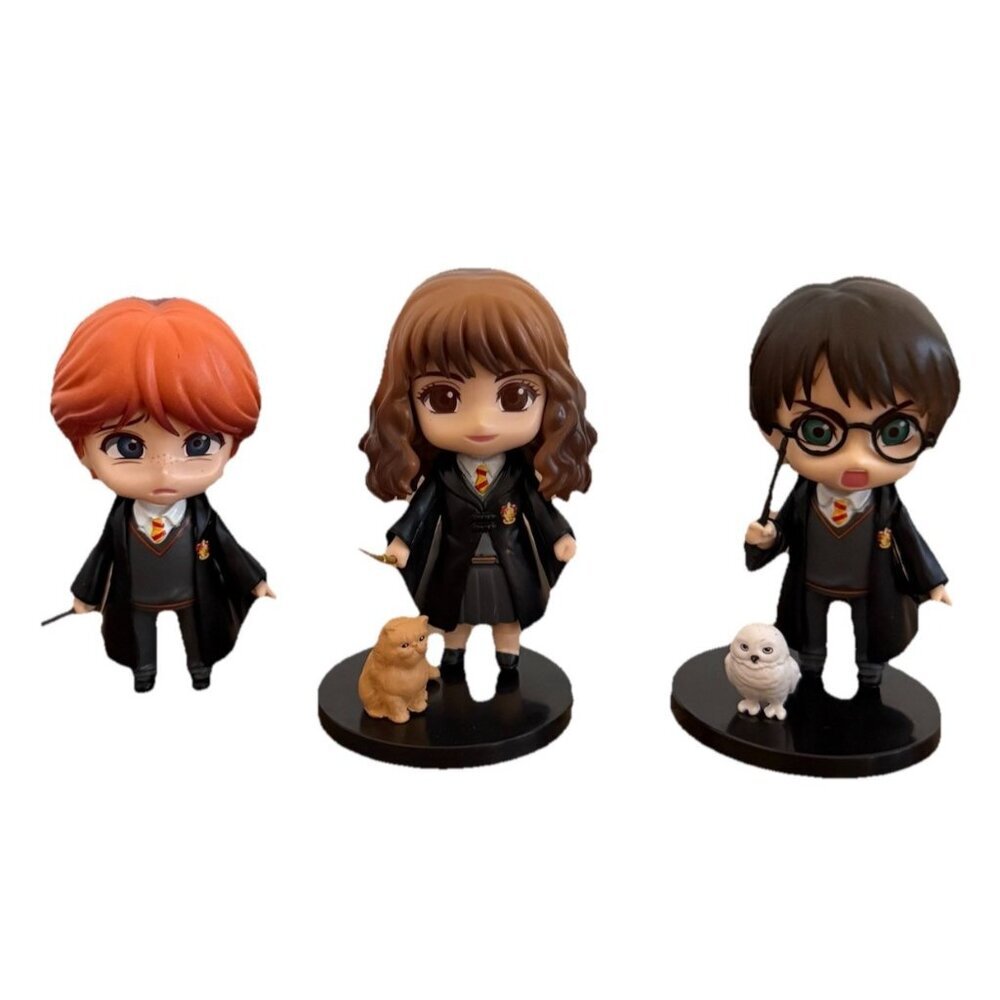 3 Hello! Good Smile Harry Potter‎ Hermione Granger Ron Weasley Vinyl Figurines